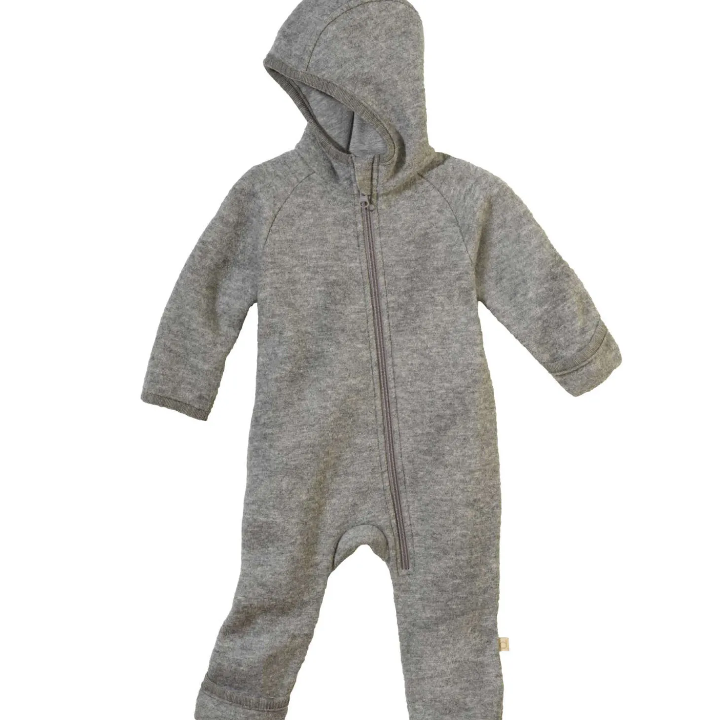 Wollwalk-Zippoverall grau 62/68
