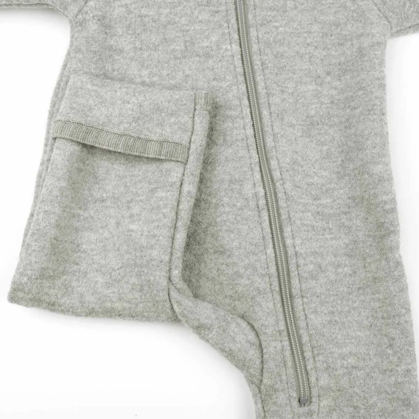 Wollwalk-Zippoverall grau 62/68